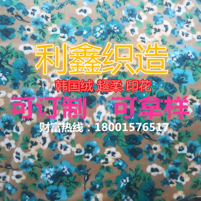 经编韩国绒面料