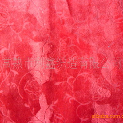 四面弹压皱抓花绒 压皱不...